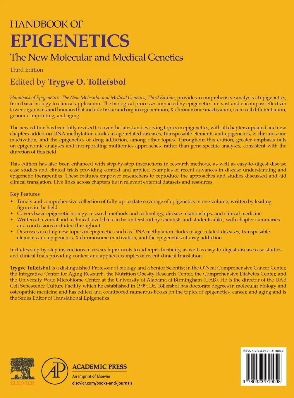 Rückseite: 9780323919098 | Handbook of Epigenetics | The New Molecular and Medical Genetics