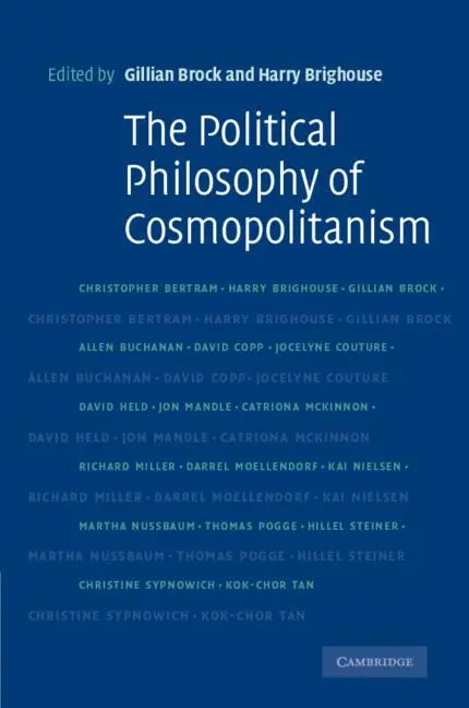 Cover: 9780521609098 | Political Phil Cosmopolitanism | Gillian Brock (u. a.) | Taschenbuch