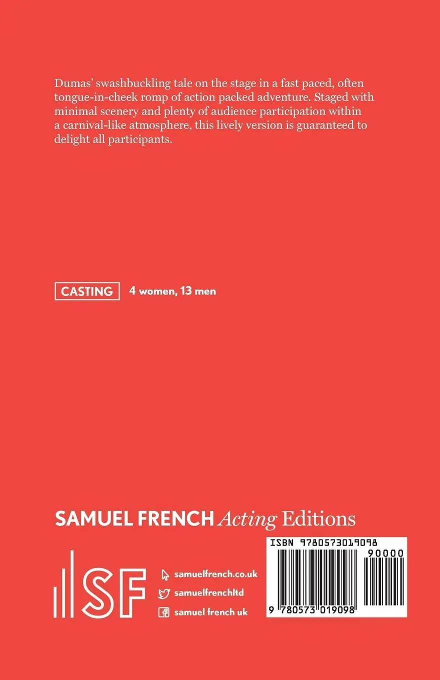 Rückseite: 9780573019098 | The Three Musketeers | Alexandre Dumas | Taschenbuch | Englisch | 2017