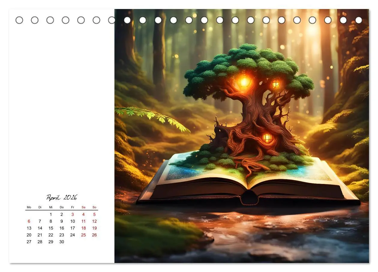 Bild: 9783457369098 | Fantastische surreale Bücherwelten (Tischkalender 2026 DIN A5...