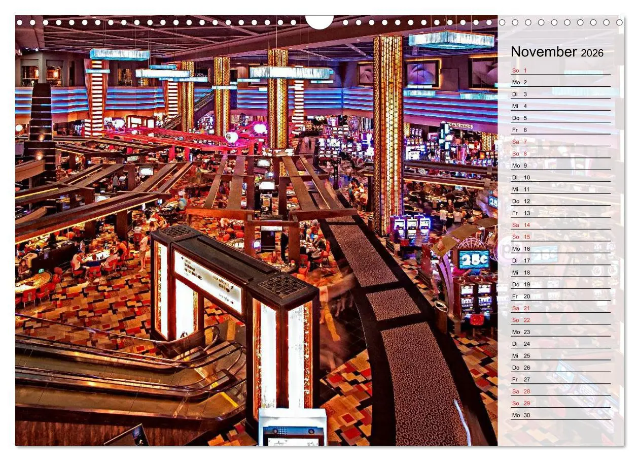 Bild: 9783457989098 | Las Vegas - Die bunte Welt der Casinos (Wandkalender 2026 DIN A3...
