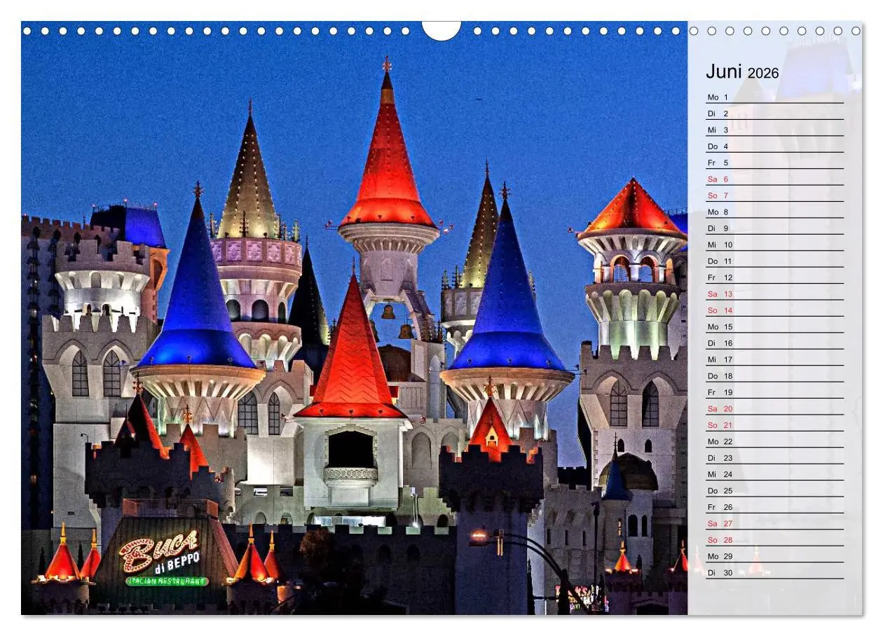Bild: 9783457989098 | Las Vegas - Die bunte Welt der Casinos (Wandkalender 2026 DIN A3...