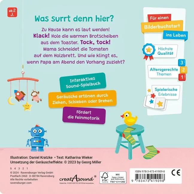 Bild: 9783473419098 | Spielen, hören, staunen - Zuhause | Katharina Wieker | Buch | 10 S.