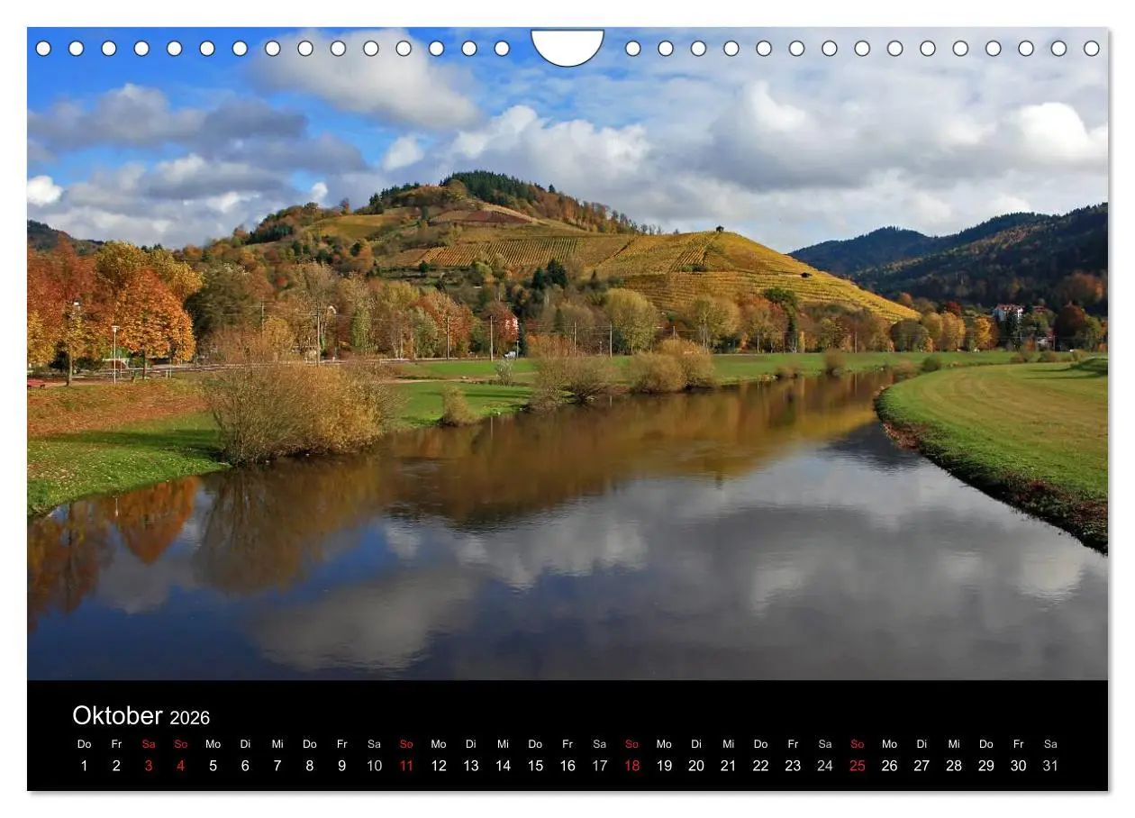 Bild: 9783516219098 | Die Ortenau (Wandkalender 2026 DIN A4 quer), CALVENDO Monatskalender