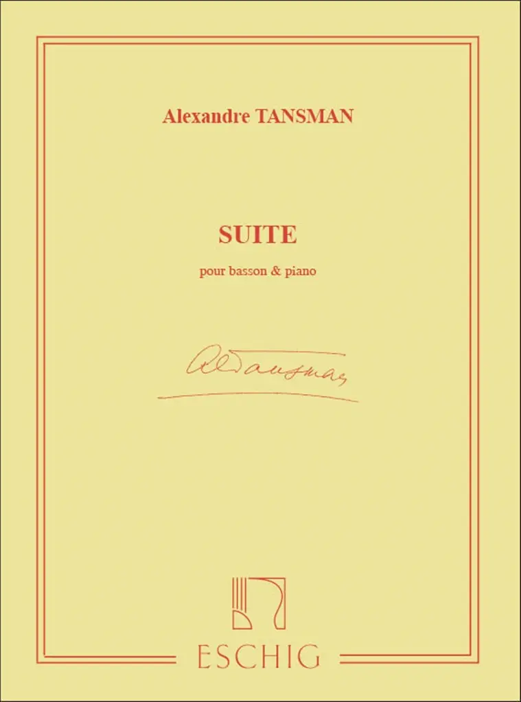 Cover: 9790045029098 | Suite Pour Basson Et Piano | Alexandre Tansman | Buch | 2001