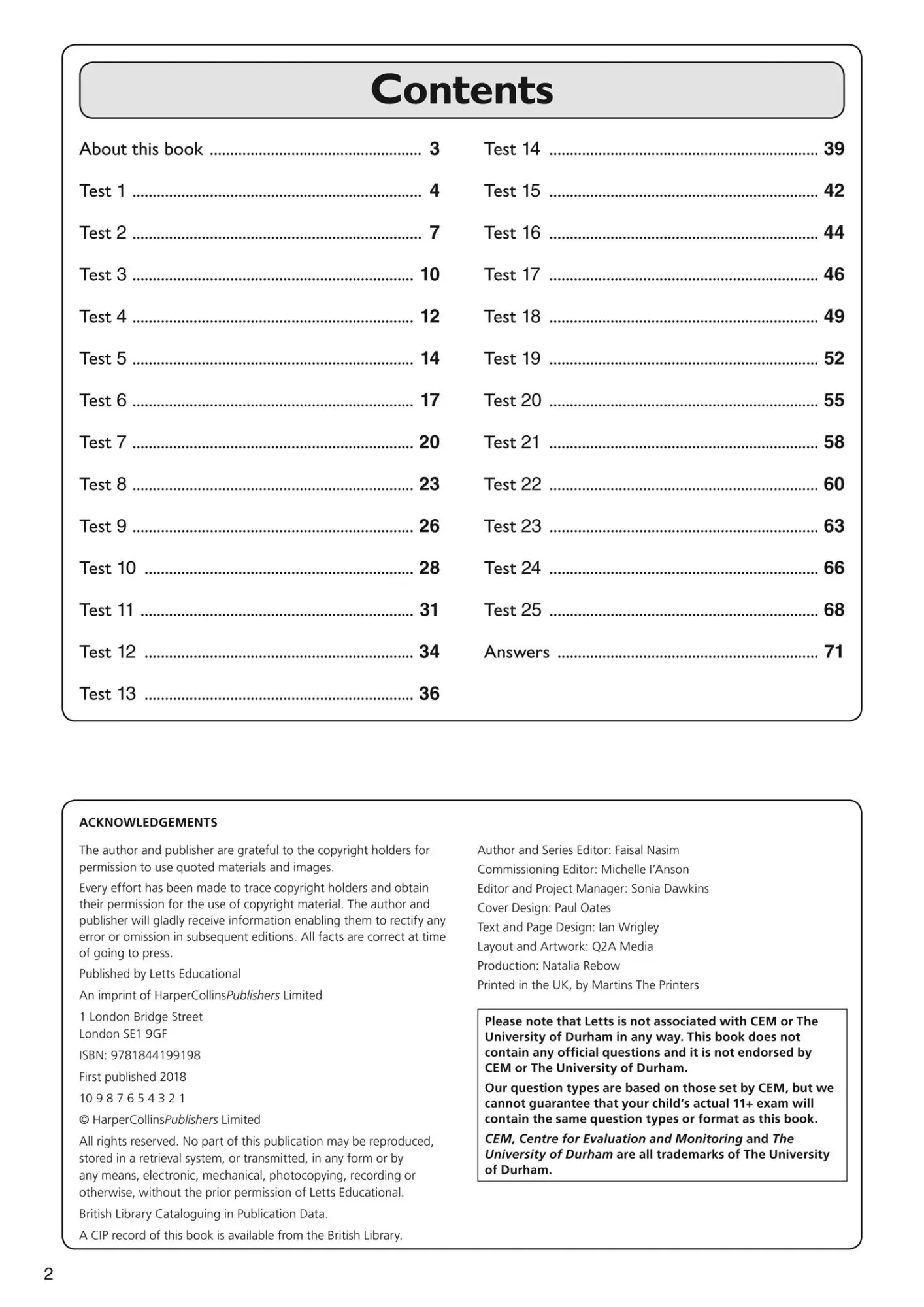 Bild: 9781844199198 | 11+ Spatial Reasoning Quick Practice Tests Age 9-10 (Year 5) | 11