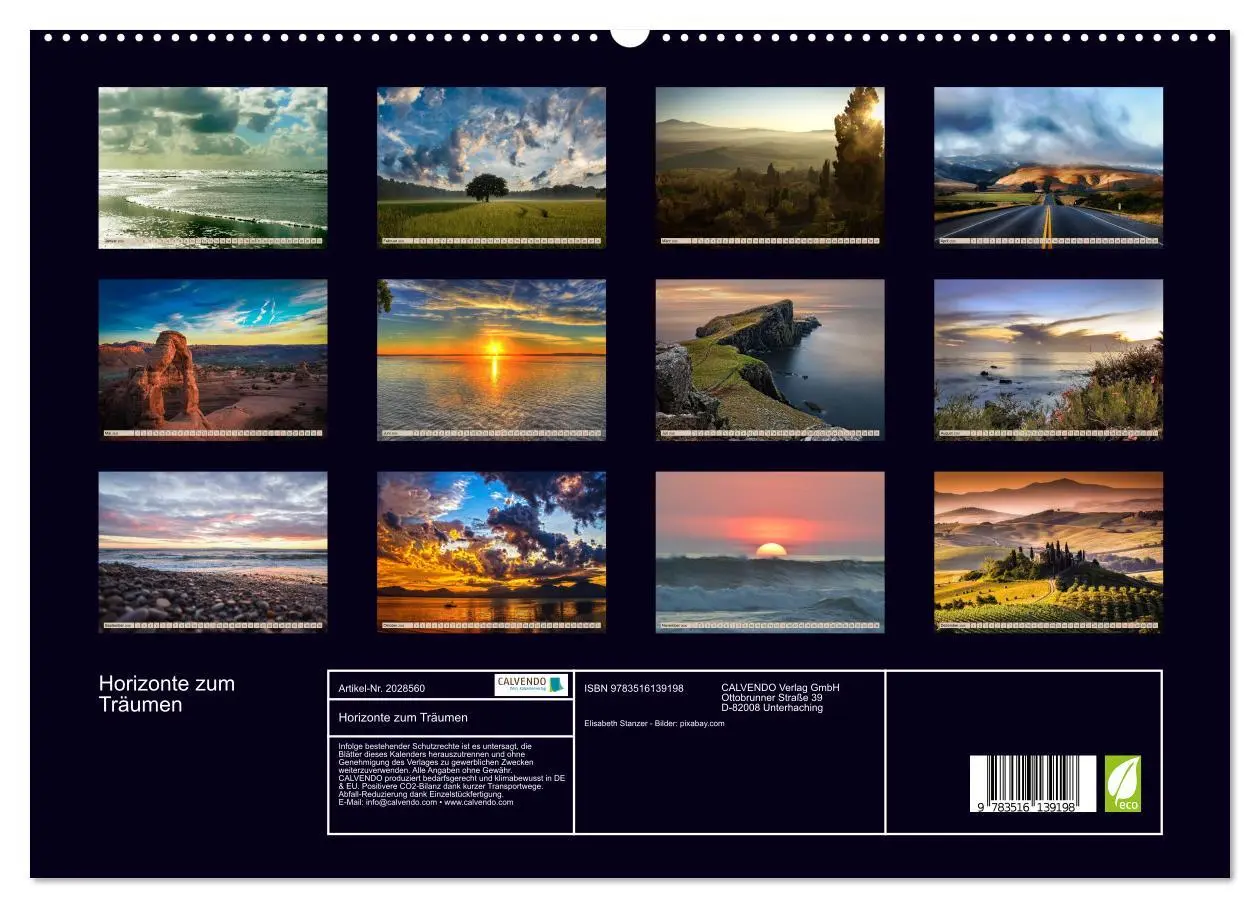 Bild: 9783516139198 | Horizonte zum Träumen (hochwertiger Premium Wandkalender 2026 DIN...