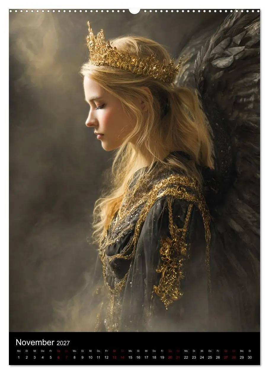 Bild: 9783516759198 | Gothic Angels (hochwertiger Premium Wandkalender 2027 DIN A2 hoch),...