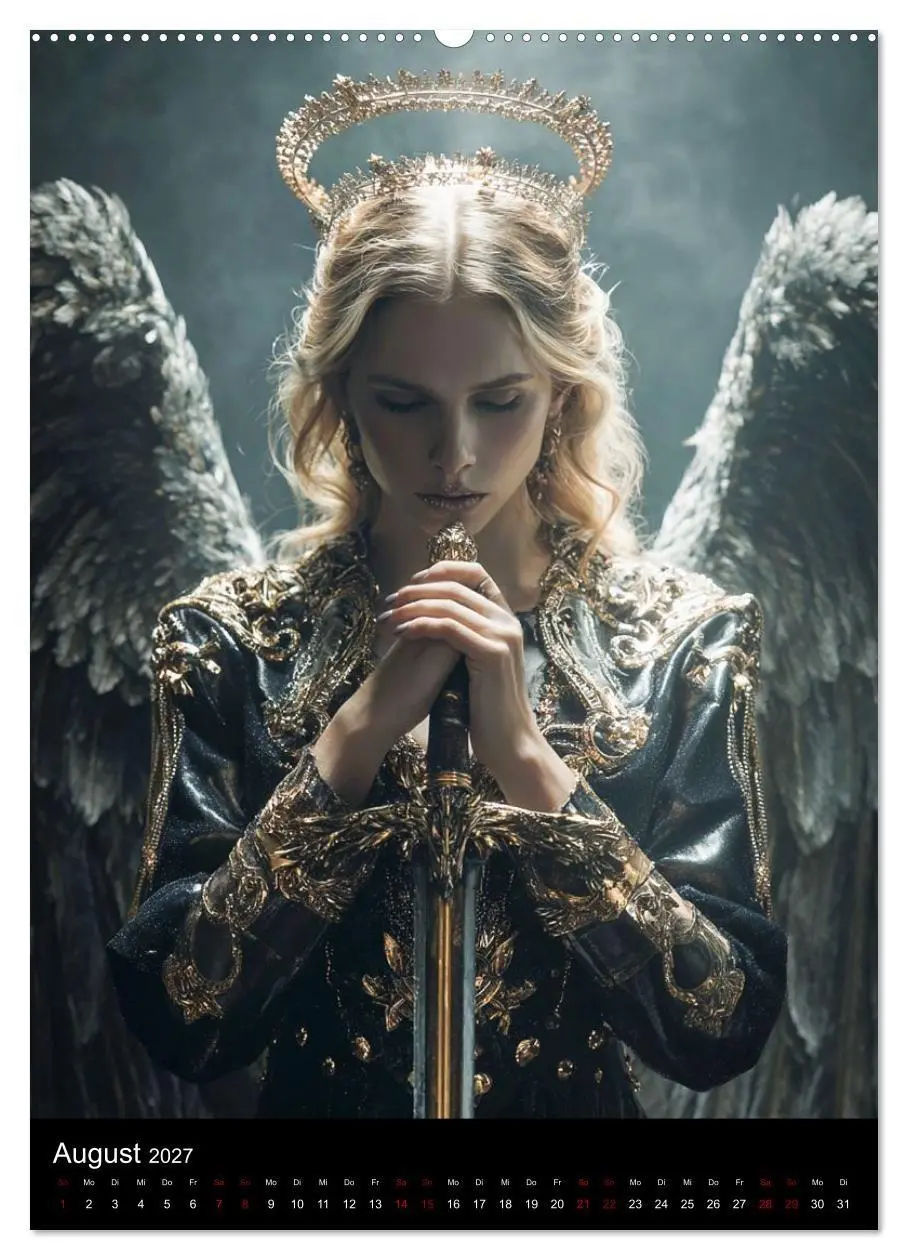 Bild: 9783516759198 | Gothic Angels (hochwertiger Premium Wandkalender 2027 DIN A2 hoch),...