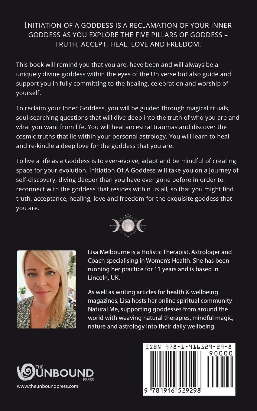 Rückseite: 9781916529298 | Initiation Of A Goddess | Lisa Melbourne | Taschenbuch | Englisch
