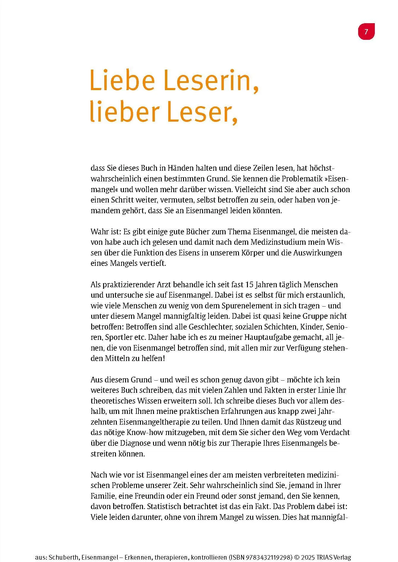 Bild: 9783432119298 | Eisenmangel - Erkennen, therapieren, kontrollieren | Schuberth | Buch