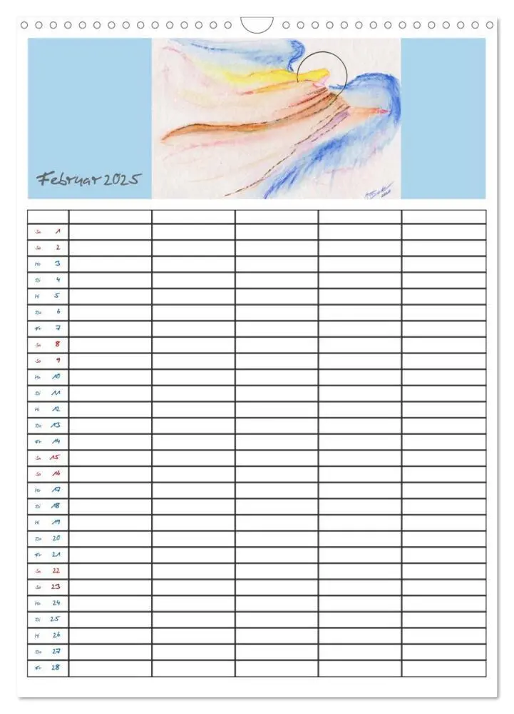 Bild: 9783435949298 | Engelhafter Familienplaner (Wandkalender 2025 DIN A3 hoch),...