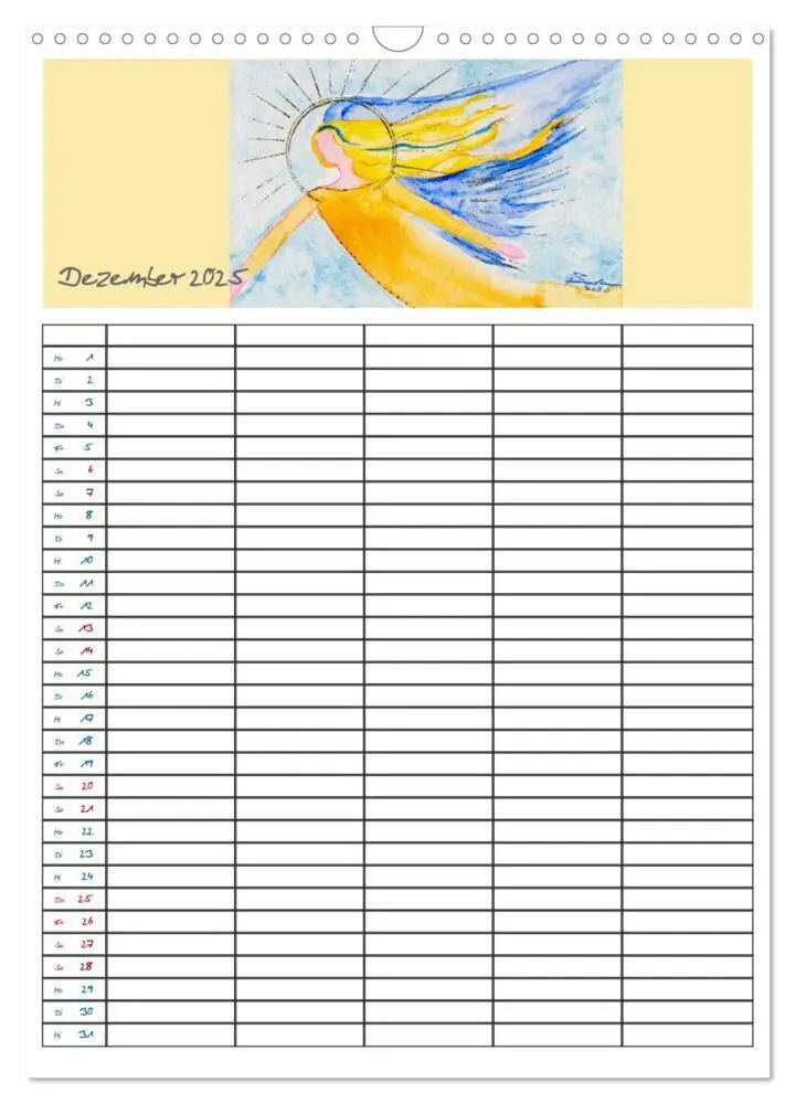 Bild: 9783435949298 | Engelhafter Familienplaner (Wandkalender 2025 DIN A3 hoch),...