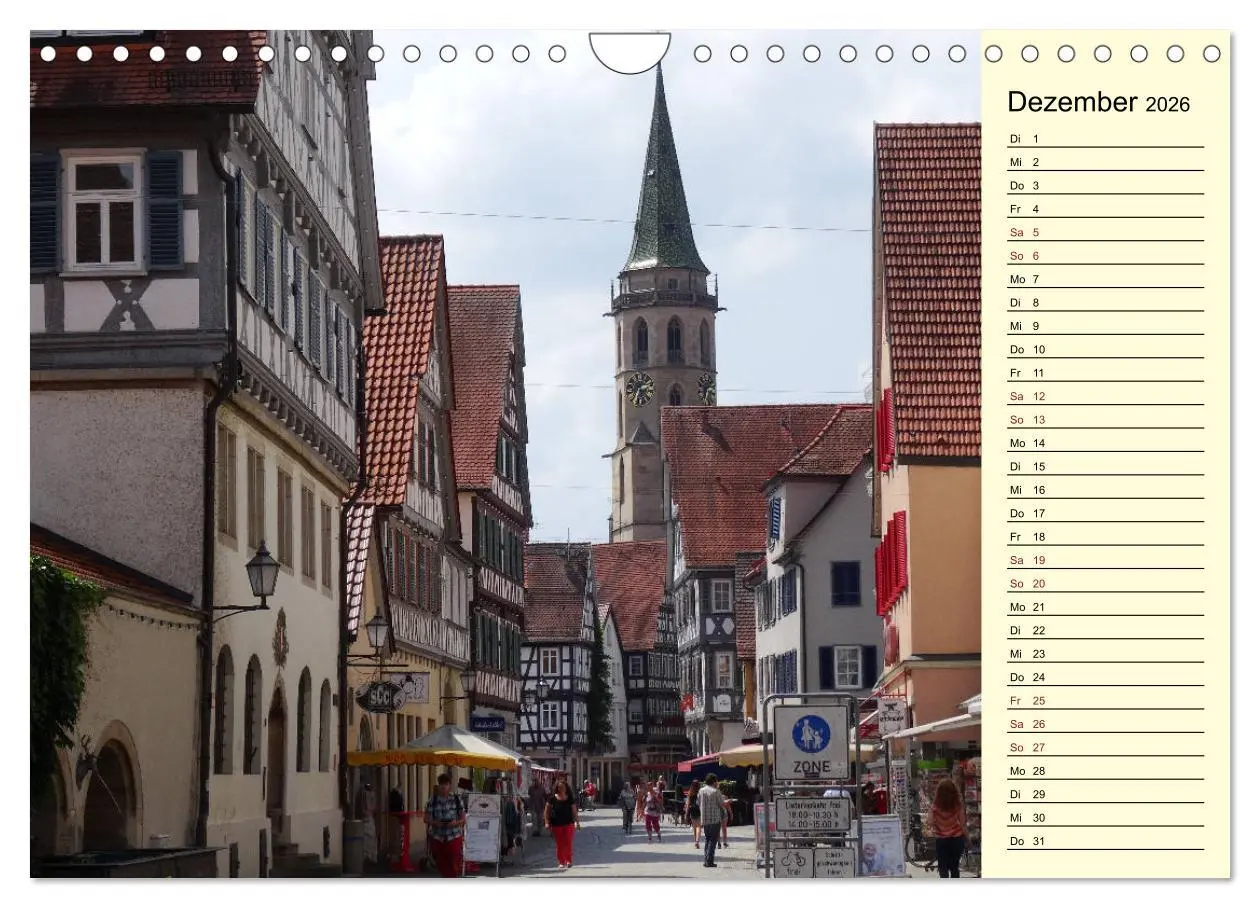 Bild: 9783457899298 | Unterwegs in Schorndorf (Wandkalender 2026 DIN A4 quer), CALVENDO...