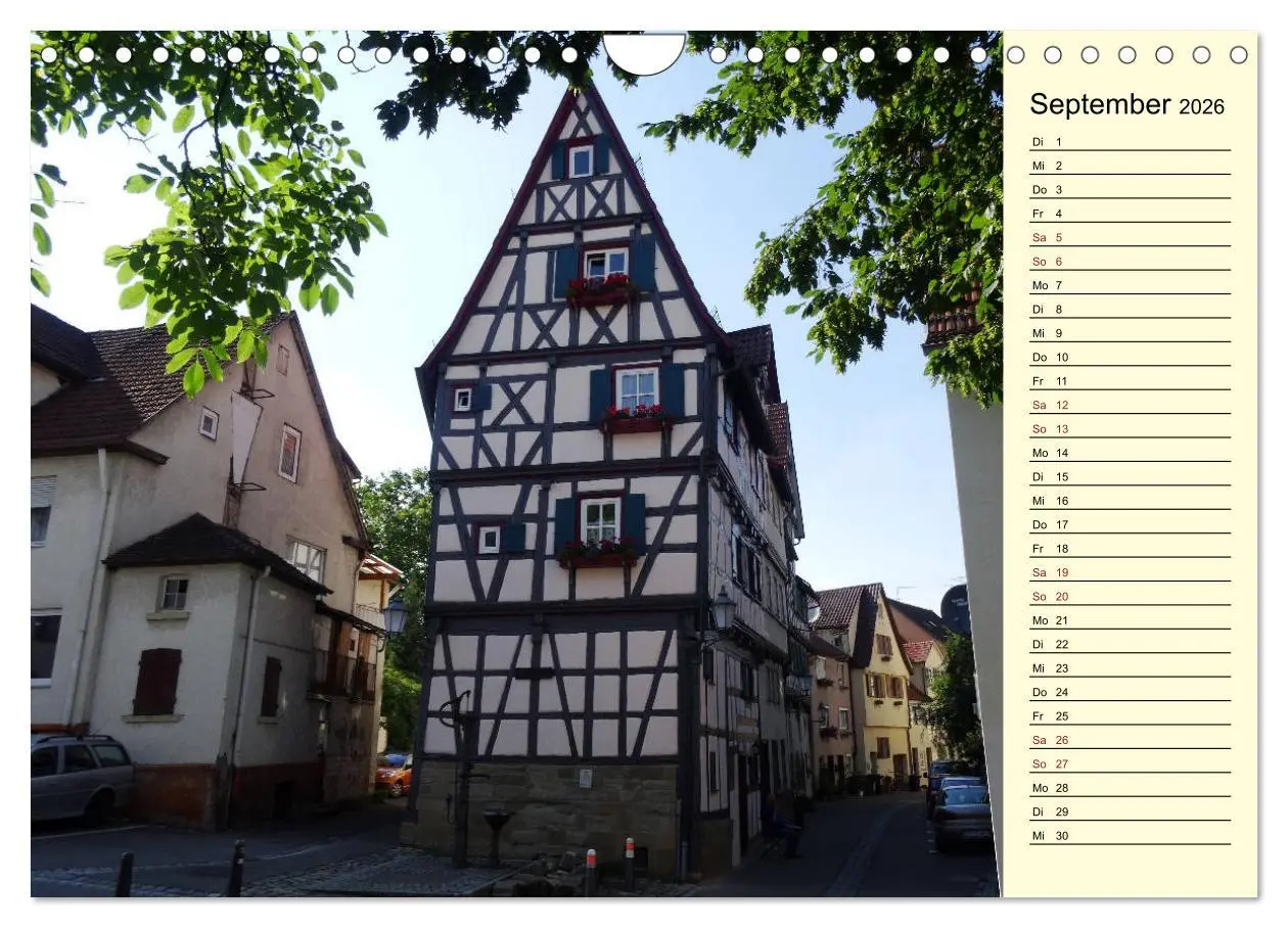 Bild: 9783457899298 | Unterwegs in Schorndorf (Wandkalender 2026 DIN A4 quer), CALVENDO...