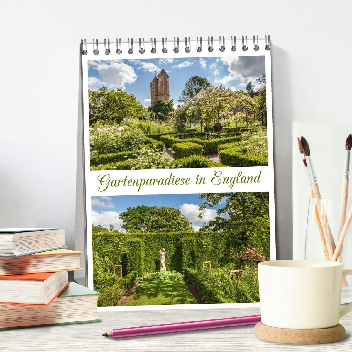 Bild: 9783516679298 | Gartenparadiese in England (Tischkalender 2026 DIN A5 hoch),...