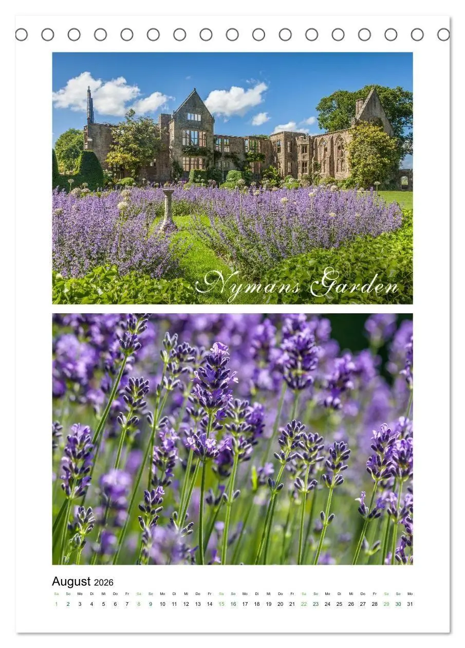 Bild: 9783516679298 | Gartenparadiese in England (Tischkalender 2026 DIN A5 hoch),...