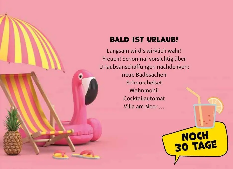 Bild: 9783625199298 | Countdown bis zum Urlaub | Taschenbuch | 64 S. | Deutsch | 2026