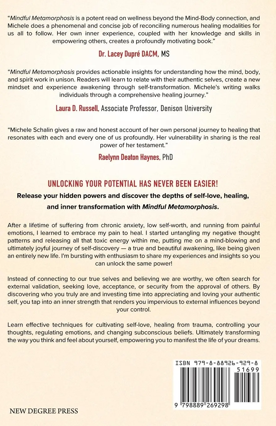 Rückseite: 9798889269298 | Mindful Metamorphosis | A Compassionate Guide to Inner Transformation
