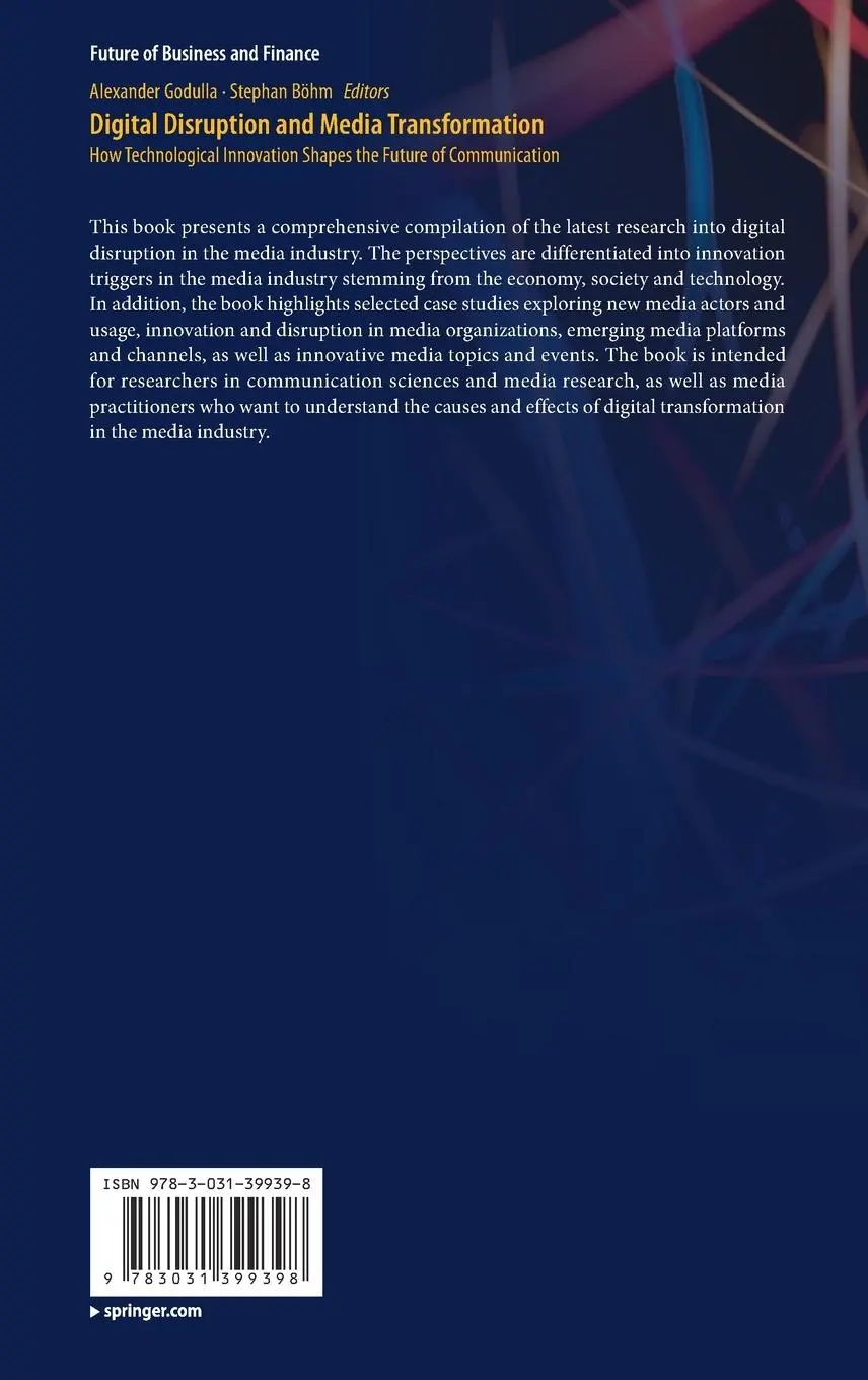 Rückseite: 9783031399398 | Digital Disruption and Media Transformation | Stephan Böhm (u. a.)