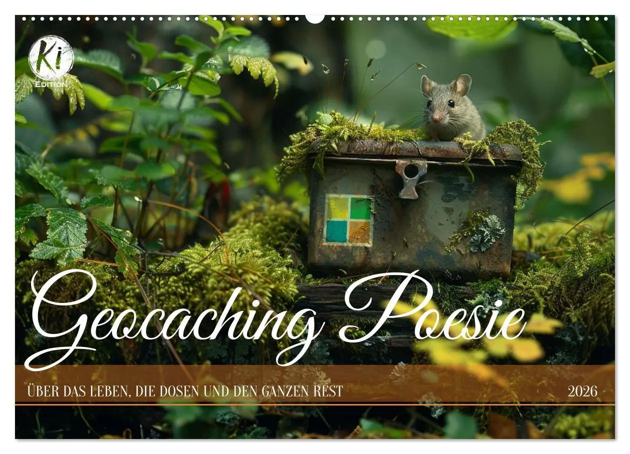 Cover: 9783457409398 | Geocaching Poesie (Wandkalender 2026 DIN A2 quer), CALVENDO...