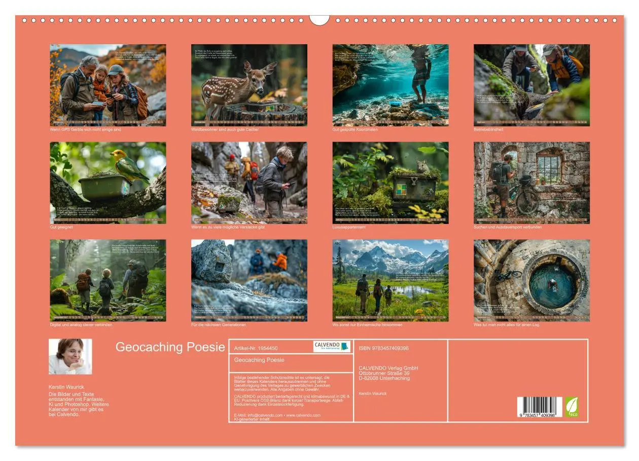 Bild: 9783457409398 | Geocaching Poesie (Wandkalender 2026 DIN A2 quer), CALVENDO...