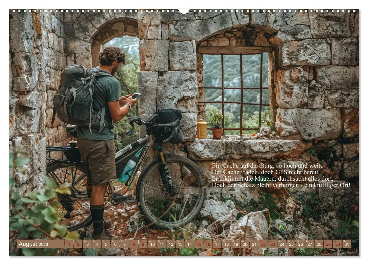 Bild: 9783457409398 | Geocaching Poesie (Wandkalender 2026 DIN A2 quer), CALVENDO...