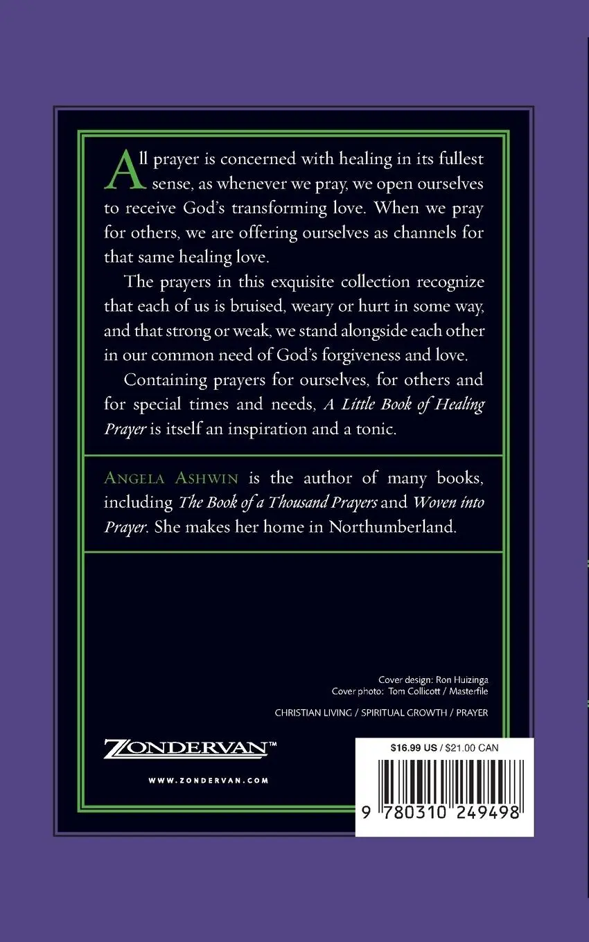 Rückseite: 9780310249498 | A Little Book of Healing Prayer | Angela Ashwin | Taschenbuch | 2002