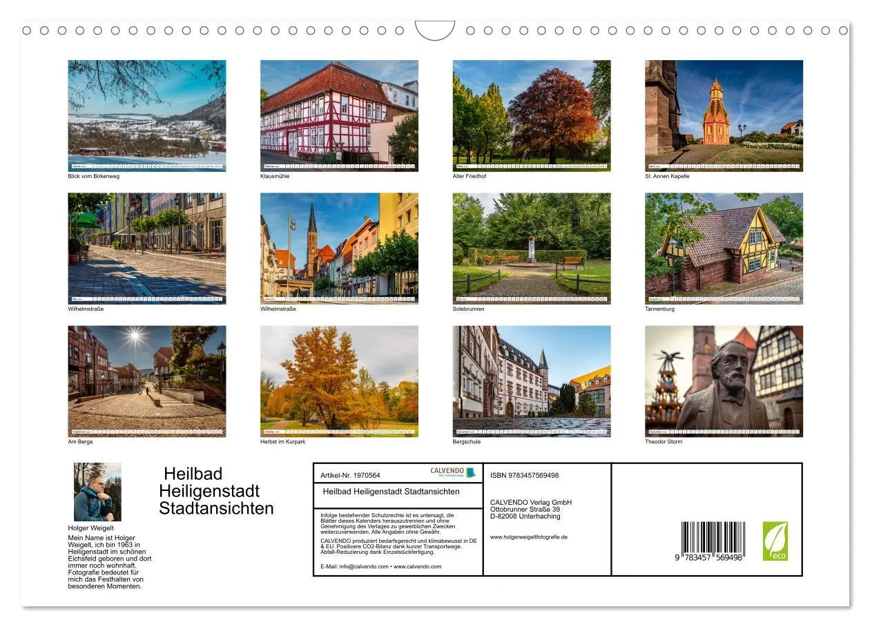 Bild: 9783457569498 | Heilbad Heiligenstadt Stadtansichten (Wandkalender 2026 DIN A3...