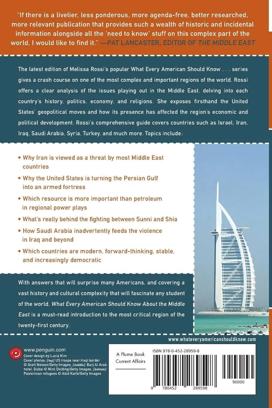 Rückseite: 9780452289598 | What Every American Should Know About the Middle East | Melissa Rossi