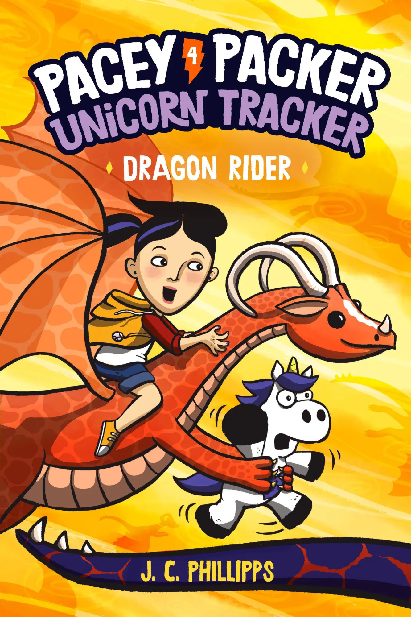 Cover: 9780593179598 | Pacey Packer, Unicorn Tracker 4: Dragon Rider | (A Graphic Novel)
