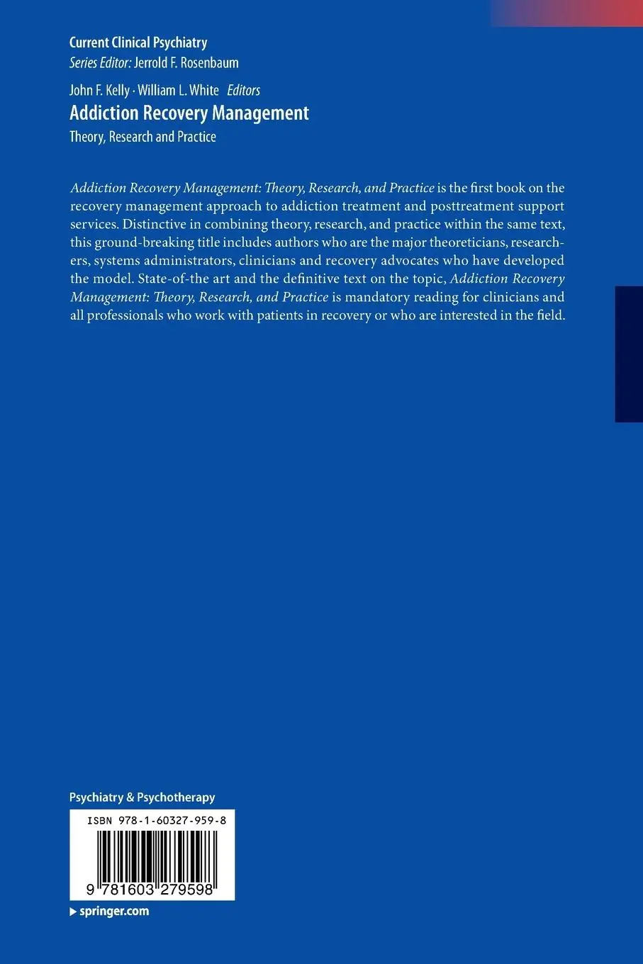 Rückseite: 9781603279598 | Addiction Recovery Management | Theory, Research and Practice | Buch