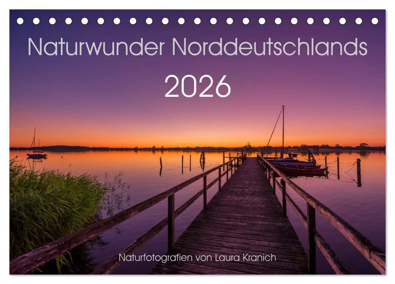 Cover: 9783457869598 | Naturwunder Norddeutschlands (Tischkalender 2026 DIN A5 quer),...