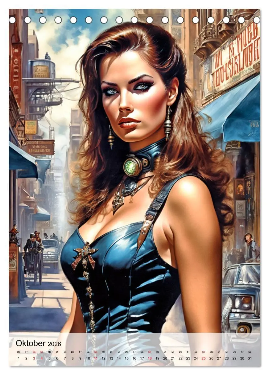 Bild: 9783516269598 | Ladies mit Steampunk-Flair (Tischkalender 2026 DIN A5 hoch),...