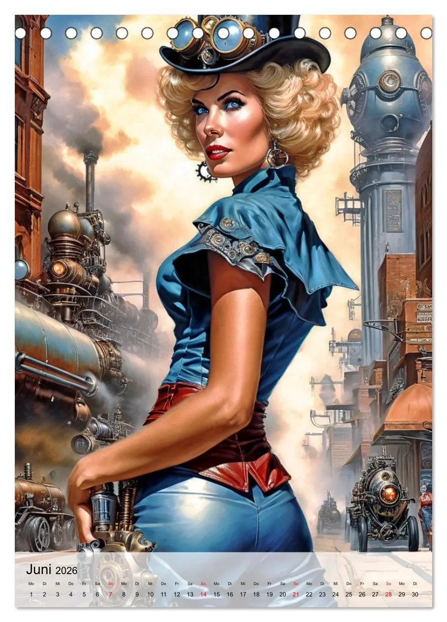Bild: 9783516269598 | Ladies mit Steampunk-Flair (Tischkalender 2026 DIN A5 hoch),...