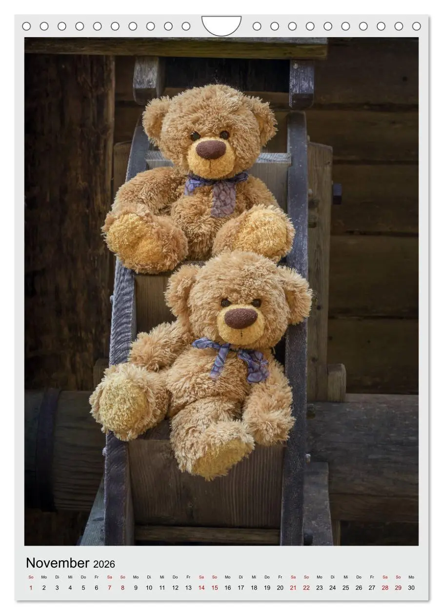 Bild: 9783516409598 | Travelling Teddy in Europa (Wandkalender 2026 DIN A4 hoch),...