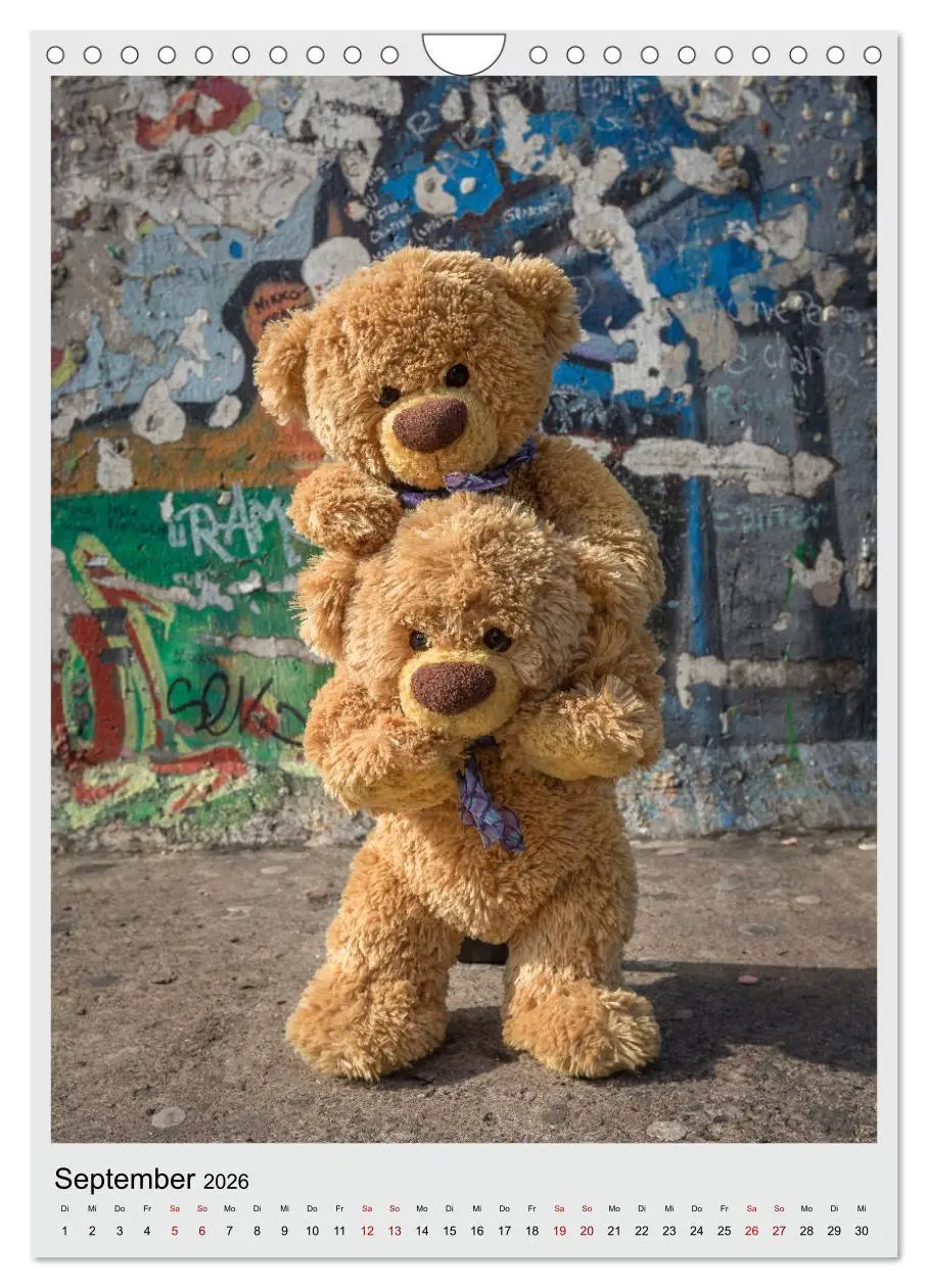 Bild: 9783516409598 | Travelling Teddy in Europa (Wandkalender 2026 DIN A4 hoch),...