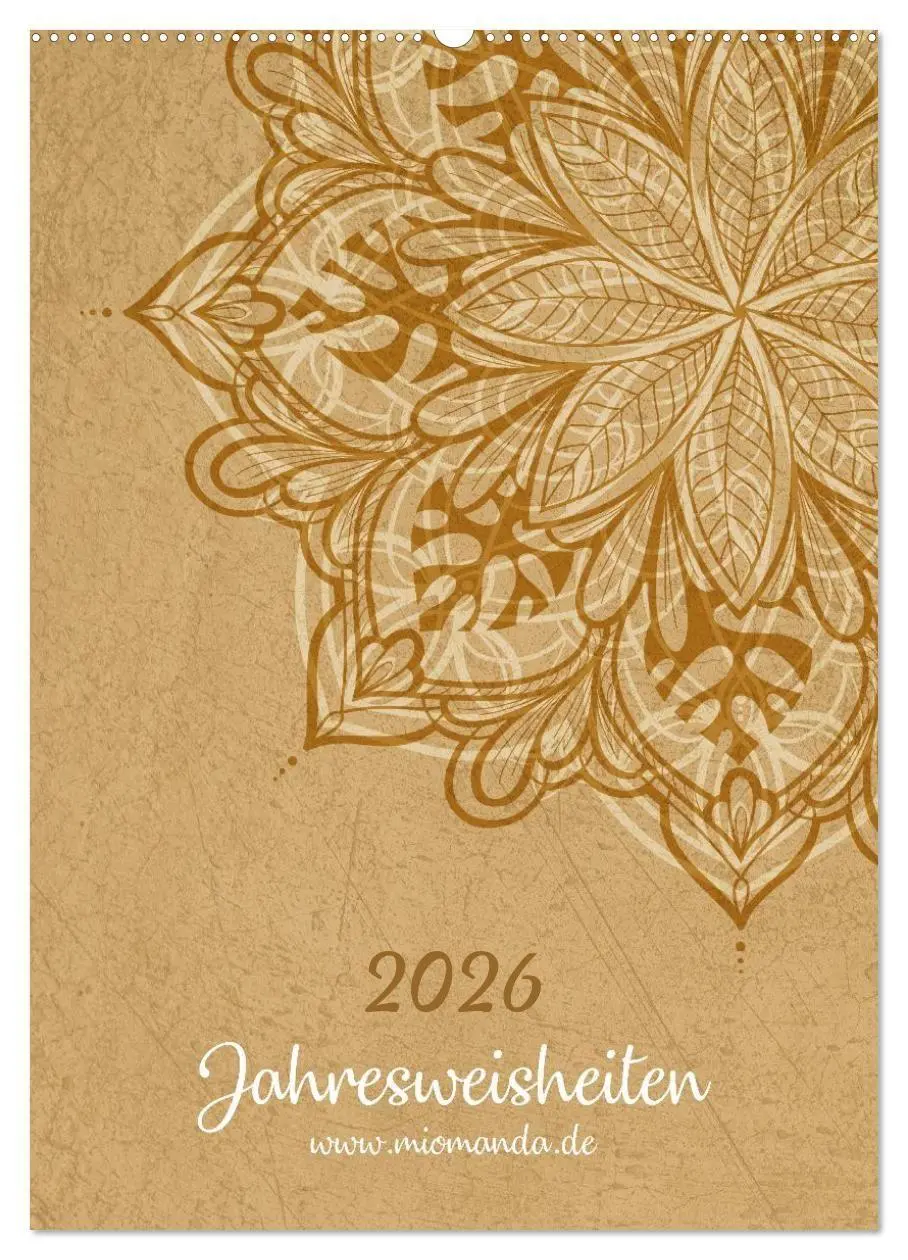Cover: 9783516719598 | Jahresweisheiten (Wandkalender 2026 DIN A2 hoch), CALVENDO...