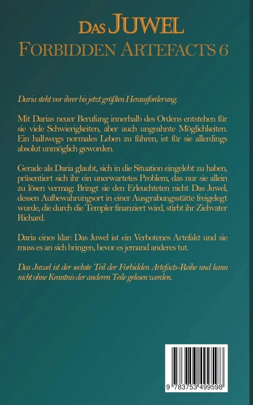 Rückseite: 9783753499598 | Das Juwel | Forbidden Artefacts 6 | Frauke Besteman | Taschenbuch