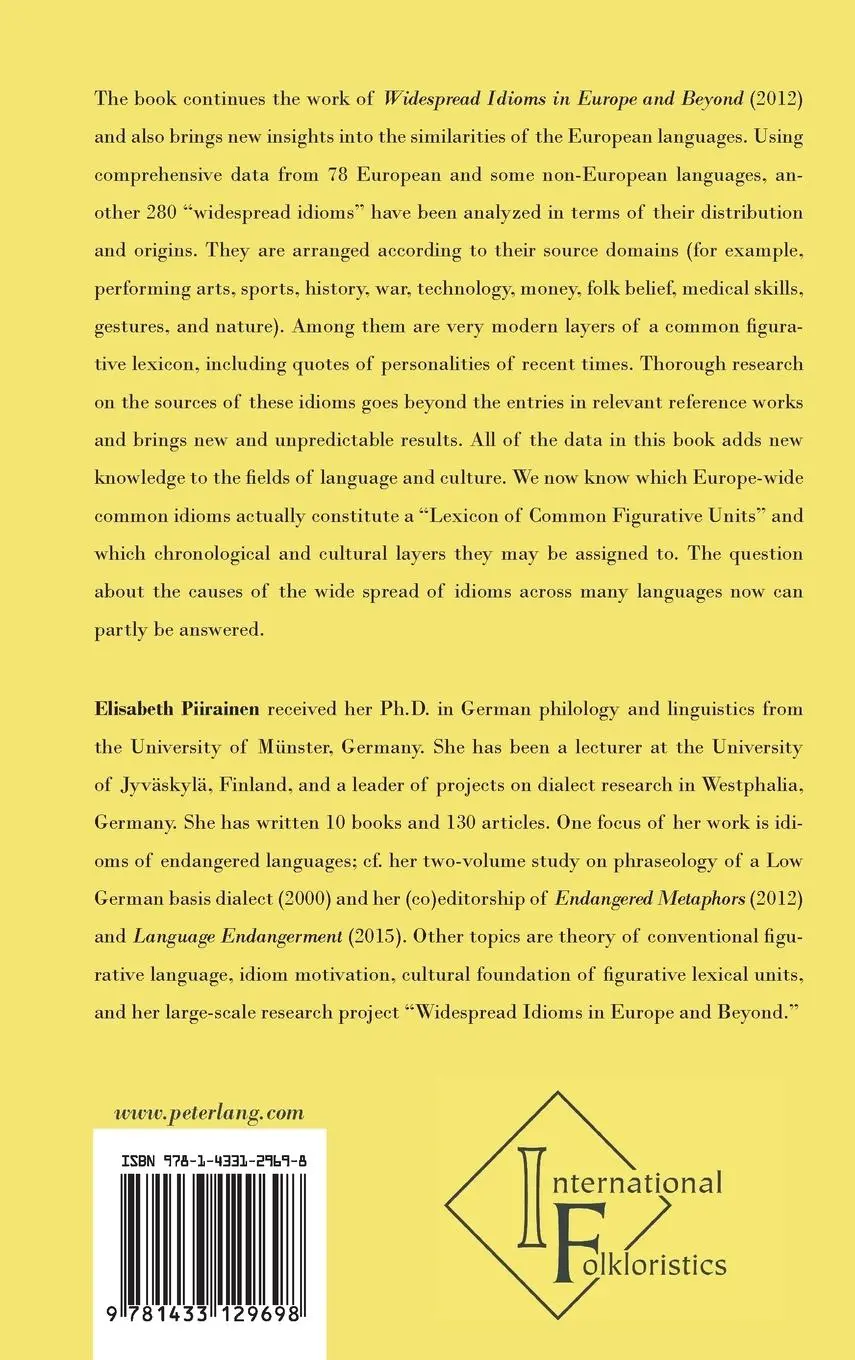 Rückseite: 9781433129698 | Lexicon of Common Figurative Units | Elisabeth Piirainen | Buch | 2016