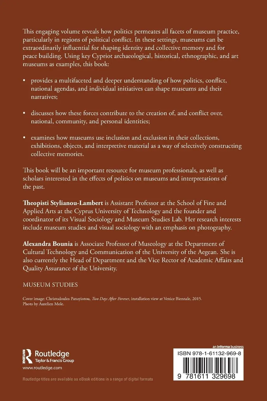 Rückseite: 9781611329698 | The Political Museum | Power, Conflict, and Identity in Cyprus | Buch