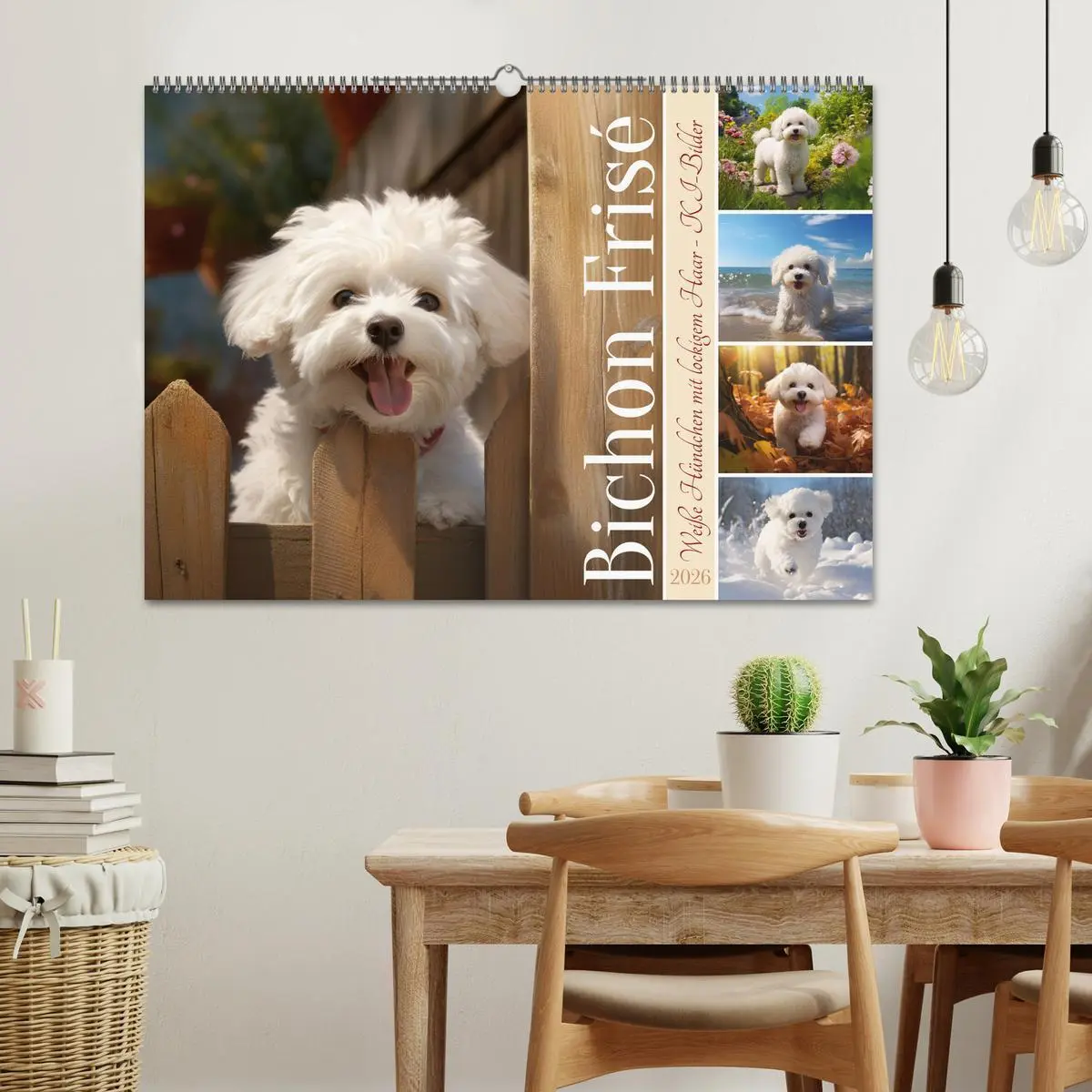 Bild: 9783457479698 | Bichon frisé, weiße Hündchen mit lockigem Haar (Wandkalender 2026...