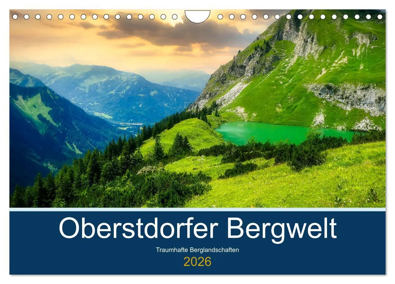 Cover: 9783457619698 | Oberstdorfer Bergwelt (Wandkalender 2026 DIN A4 quer), CALVENDO...