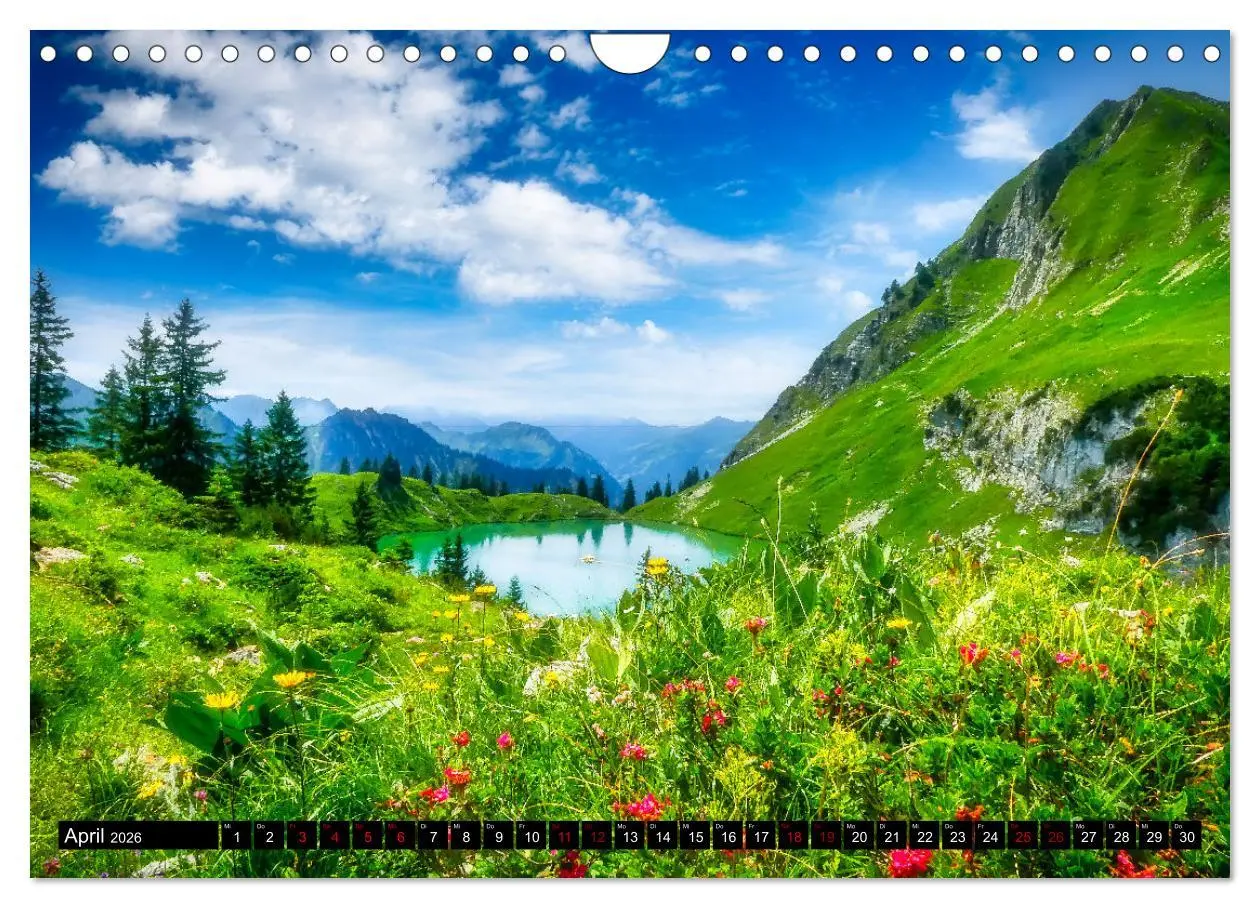 Bild: 9783457619698 | Oberstdorfer Bergwelt (Wandkalender 2026 DIN A4 quer), CALVENDO...