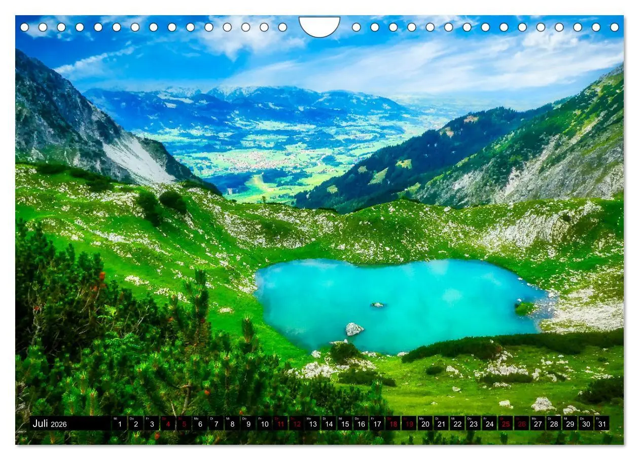 Bild: 9783457619698 | Oberstdorfer Bergwelt (Wandkalender 2026 DIN A4 quer), CALVENDO...