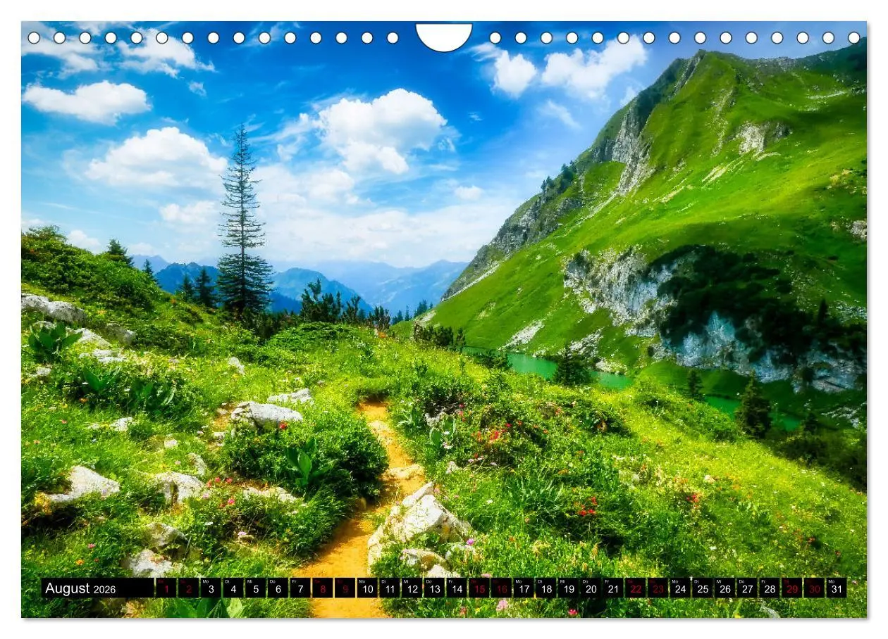 Bild: 9783457619698 | Oberstdorfer Bergwelt (Wandkalender 2026 DIN A4 quer), CALVENDO...