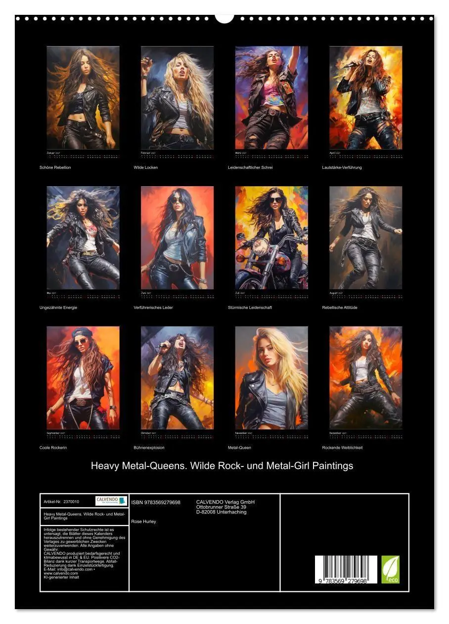 Bild: 9783569279698 | Heavy Metal-Queens. Wilde Rock- und Metal-Girl Paintings...