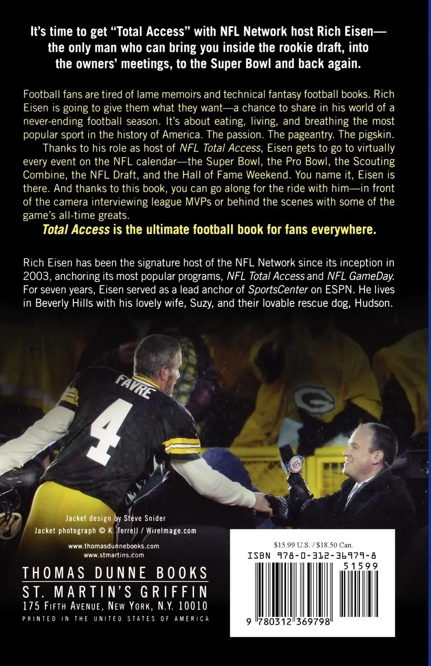 Rückseite: 9780312369798 | Total Access | A Journey to the Center of the NFL Universe | Eisen