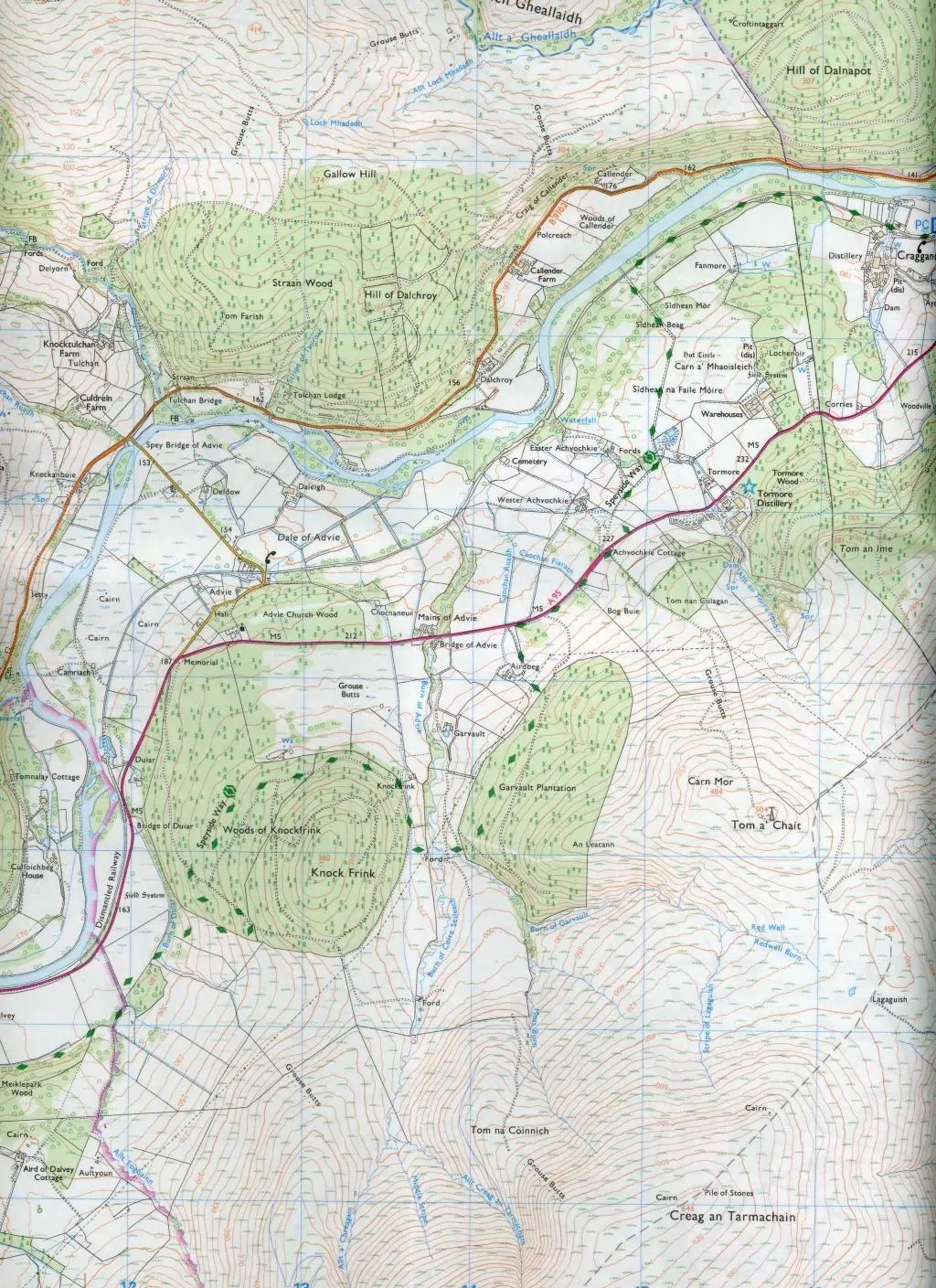Bild: 9780319469798 | Grantown-on-Spey &amp; Hills of Cromdale, Upper Knockando &amp; Tomnavoulin
