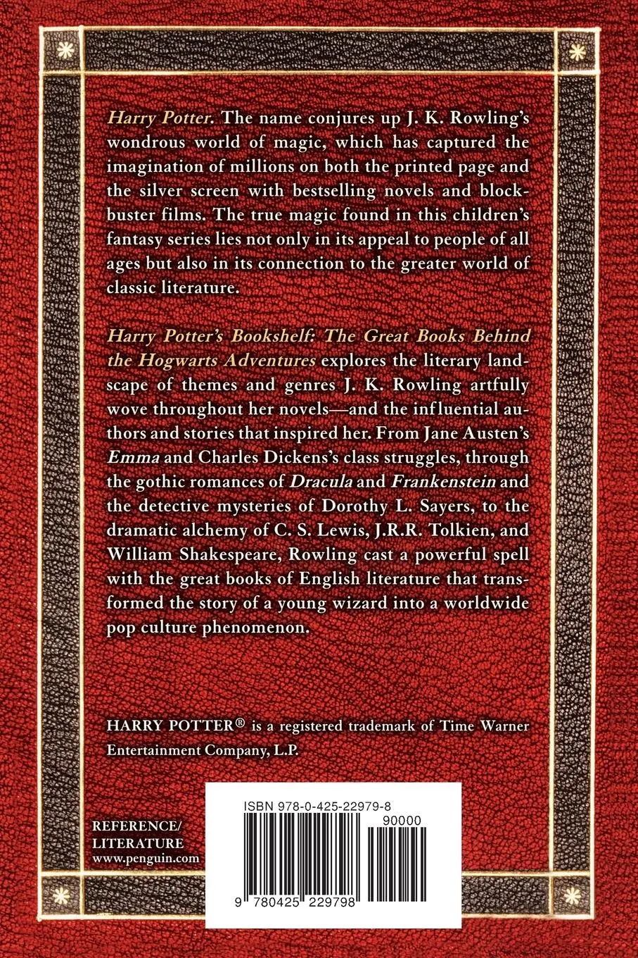 Rückseite: 9780425229798 | Harry Potter's Bookshelf | John Granger | Taschenbuch | Englisch